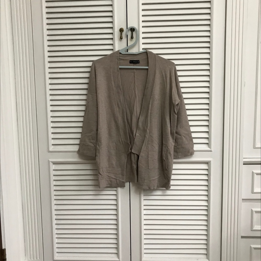 Beautiful Zara Tan Muted Brown Cardigan